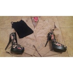 Corduroy-like Blazer